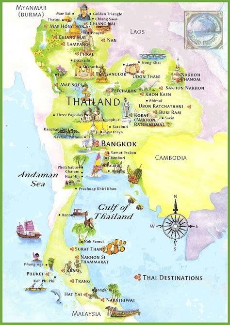 best places to visit in thialand|thailand travel map.